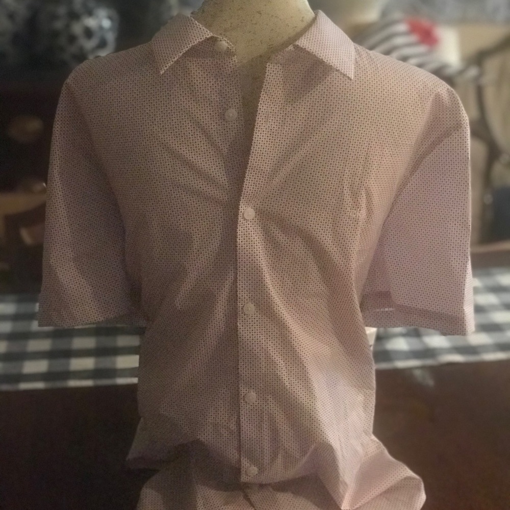 Calvin Klein Short Sleeve Button Down Shirt